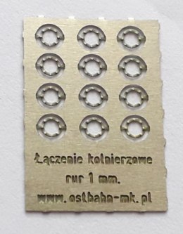 Łączenie kołnierzowe rur średnicy 1,0 mm