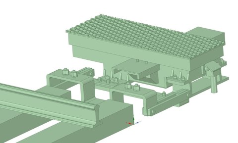 Napęd rozjazdu JEA29 (druk 3D) lewy
