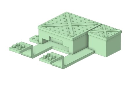 Napęd rozjazdu mechaniczny (druk 3D) lewy