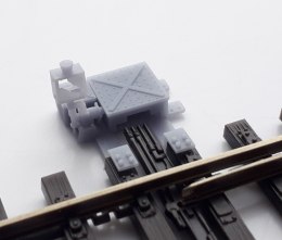 Napęd rozjazdu mechaniczny (druk 3D) prawy z latarnią