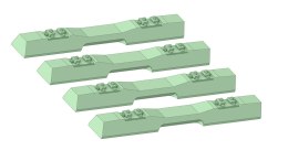 Podkłady strunobetonowe INBK-7 (druk 3D) z przytwierdzeniami 10 sztuk