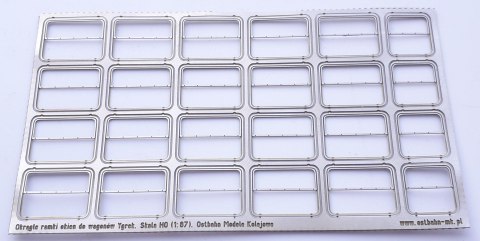 Ramki okien wagonów Ygrek "zaokrąglone"