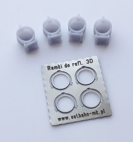 Reflektory z podstawką i wspornikami