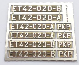 Tabliczki ET42