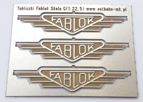 Tabliczki Fablok w skali G