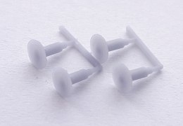 Zderzaki okrągłe 4,3 mm jak do drezyn m.in WMB10 (druk 3D)