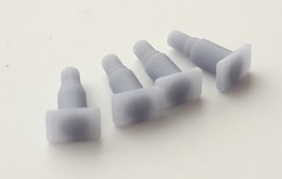 Zderzaki prostokątne 500 mm odwrócone trzpienie (druk 3D) TT