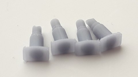 Zderzaki prostokątne 500 mm zaokrąglona tarcza z góry (druk 3D) TT