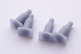 Zderzaki prostokątne 500 mm zaokrąglona tarcza z góry (druk 3D)