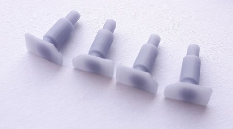 Zderzaki prostokątne 600 mm ścięta tarcza (druk 3D)