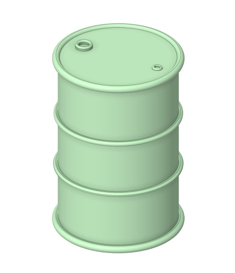 Beczki druk 3D (5 sztuk)