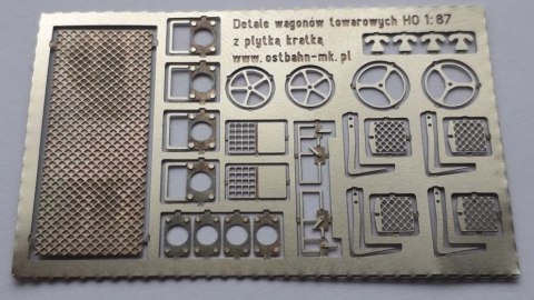 Detale wagonów towarowych "kratka" H0