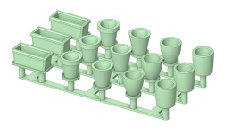 Doniczki druk 3D (15 sztuk)