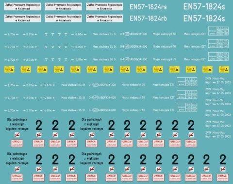Kalkomania EN57-1824 TT