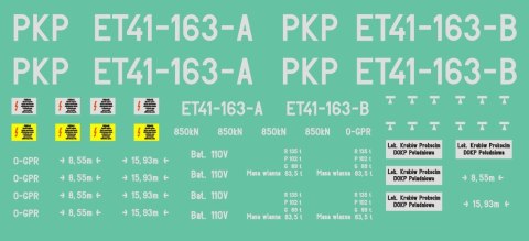 Kalkomania ET41-163 TT