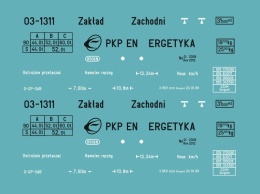 Kalkomania Eamos PKP Energetyka