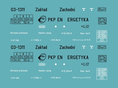 Kalkomania Eamos PKP Energetyka