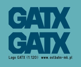 Kalkomania GATX granatowe TT