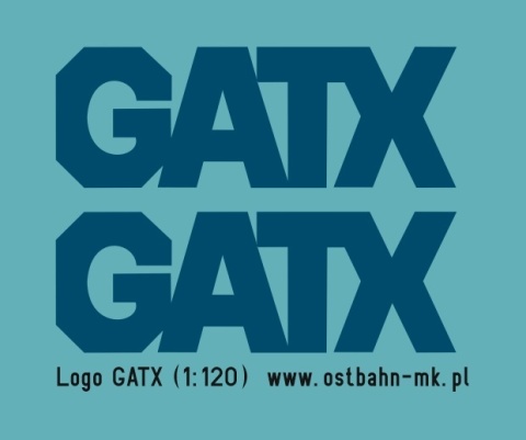 Kalkomania GATX granatowe TT