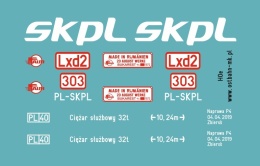 Kalkomania Lxd2-303 H0e SKPL