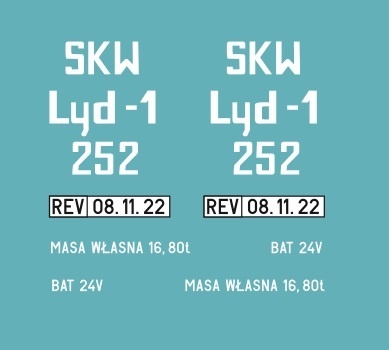 Kalkomania Lyd1-252 SKW