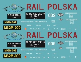 Kalkomania M62 Rail Polska Challenger