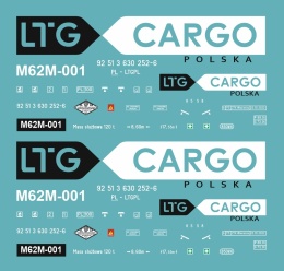 Kalkomania M62M-001 LTG Cargo