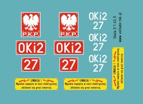 Kalkomania Oki2-27 1:43,5