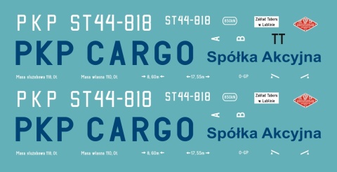Kalkomania ST44-818 PKP Cargo TT