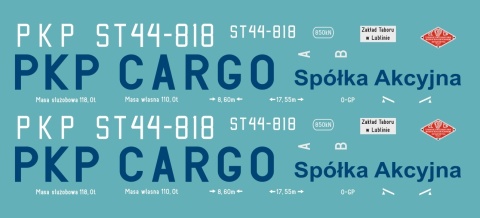 Kalkomania ST44-818 PKP Cargo