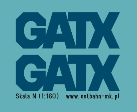 Kalkomania loga GATX niebieskie N