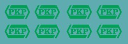 Kalkomania logo PKP zielone