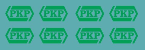 Kalkomania logo PKP zielone
