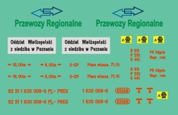 Kalkomania lokomotywy SP32 PR H0