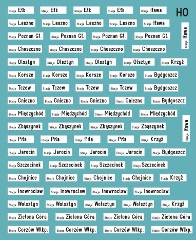 Kalkomania przydziały stacyjne