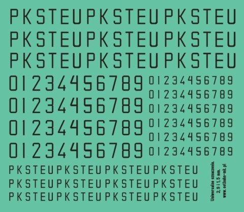 Kalkomania uniwersalne opisy czarne