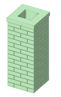 Kominy wzór 1 (2 sztuki) druk 3D