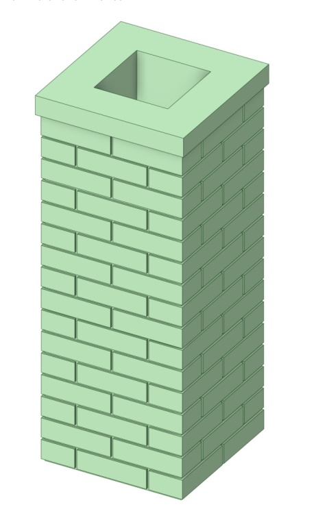 Kominy wzór 1 (2 sztuki) druk 3D