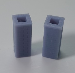Kominy wzór 1 (2 sztuki) druk 3D