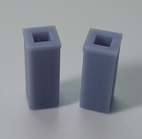 Kominy wzór 1 (2 sztuki) druk 3D
