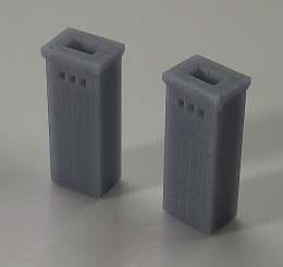 Kominy wzór 3 (2sztuki) druk 3D