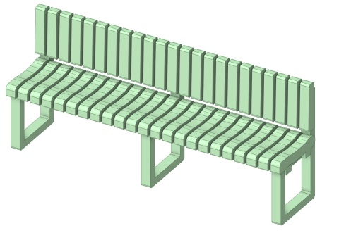 Ławeczka wzór 1 druk 3D