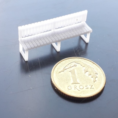 Ławeczka wzór 1 druk 3D