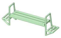 Ławeczka wzór 3 druk 3D