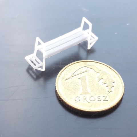 Ławeczka wzór 3 druk 3D
