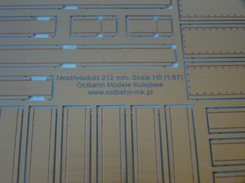 Most/wiadukt kratowy 212 mm H0 KIT
