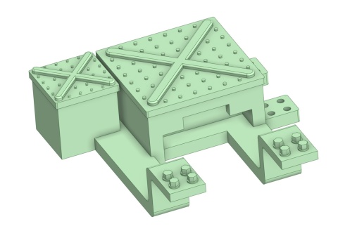 Napęd rozjazdu mechaniczny (druk 3D) lewy 2 sztuki