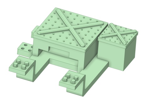 Napęd rozjazdu mechaniczny (druk 3D) prawy 2 sztuki