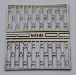 Ogrodzenie pręty i koła 2m TT