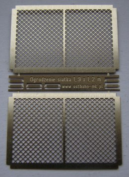 Ogrodzenie siatka (dwa przęsła) H0